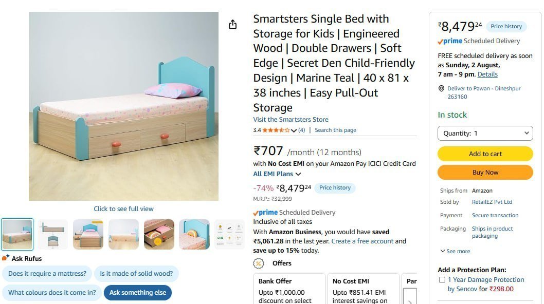 848 Hdfc No Cost Emi