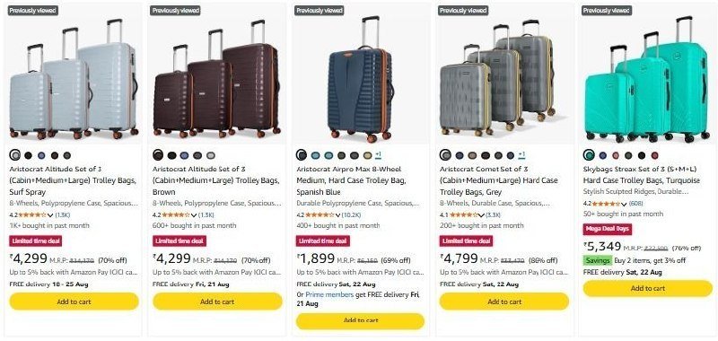 85 On Aristocrat Trolleys Bank Offers Link (360 Sp