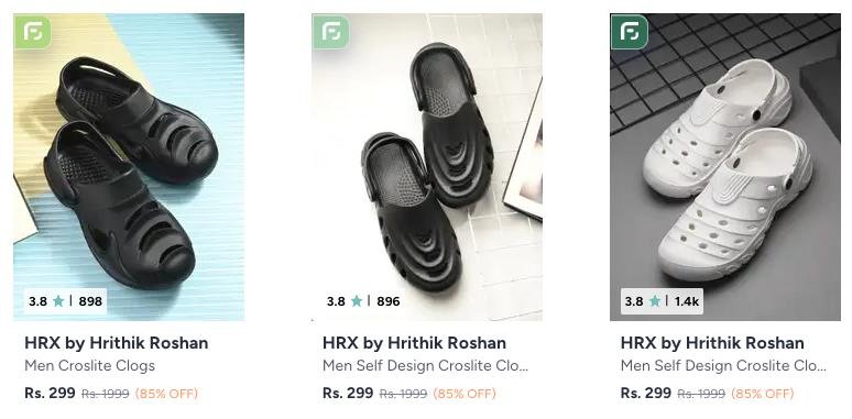 85 On Hrx By Hrithik Roshan Men Clogs