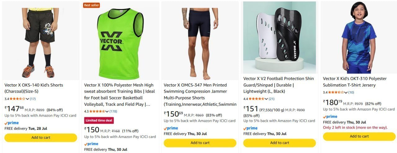 85 On Vector X Sports Clothing