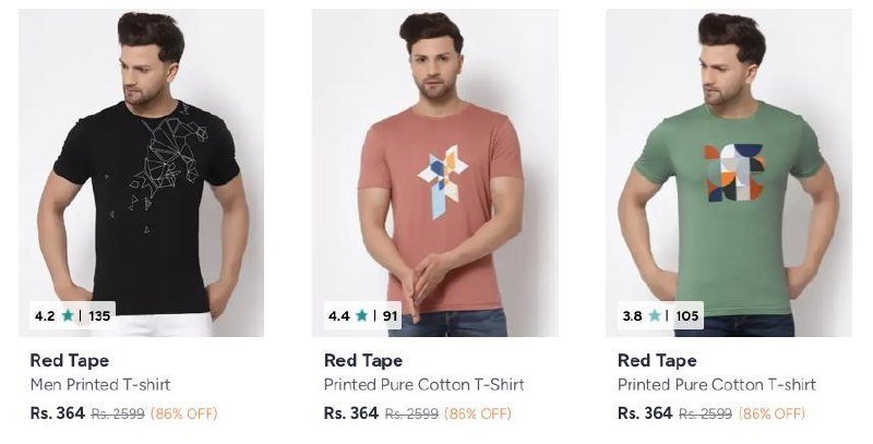 86 - Red Tape Mens Clothing