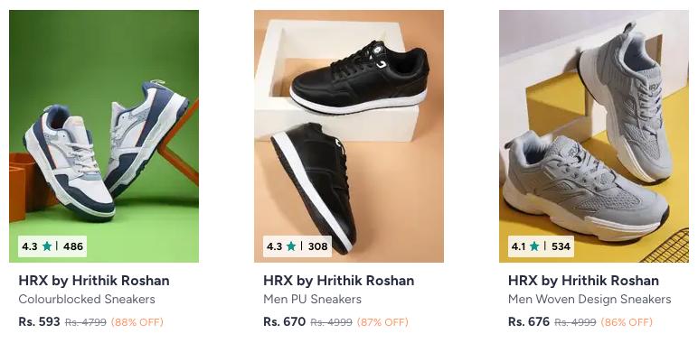 87 On Hrx By Hrithik Roshan Shoes