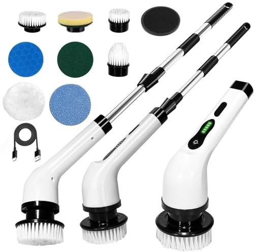 9 In 1 Electric Spin Scrubber Cleaning Brush Scrub