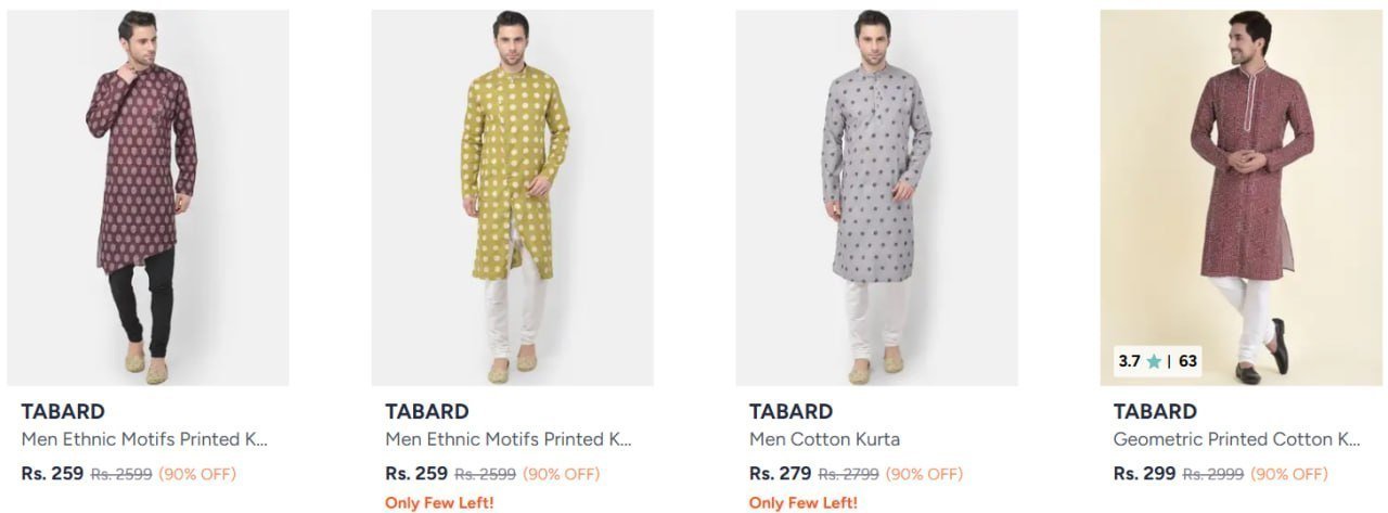 90 On Men Kurta