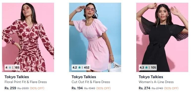 90 On Tokyo Talkies Clothing Tops - Dresses -