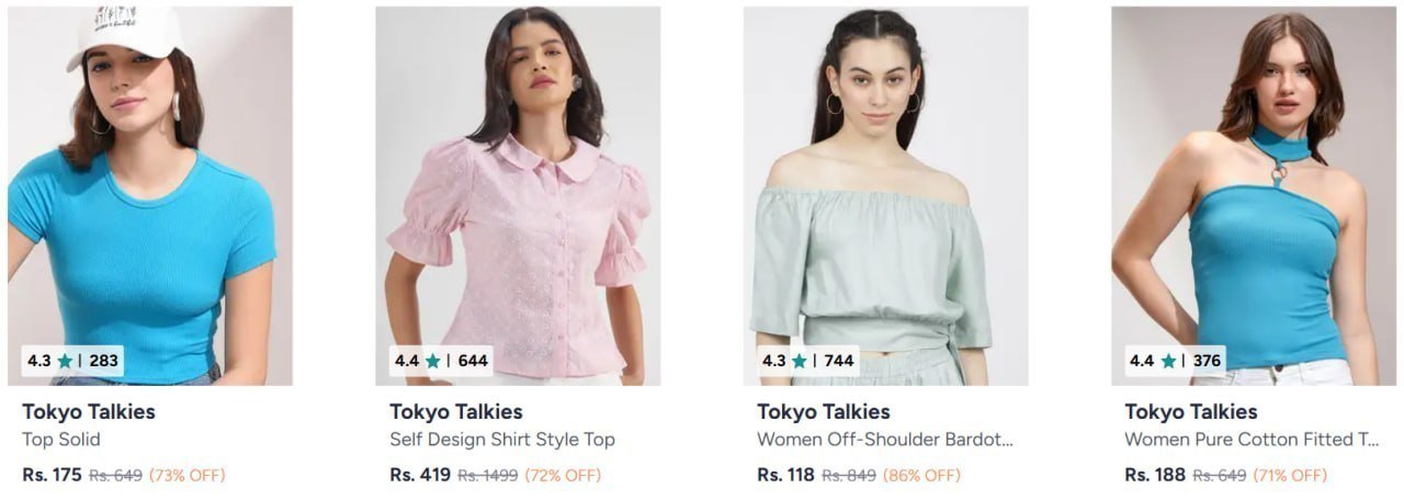 90 On Tokyo Talkies Top - Dresses - Jeans - Sweats
