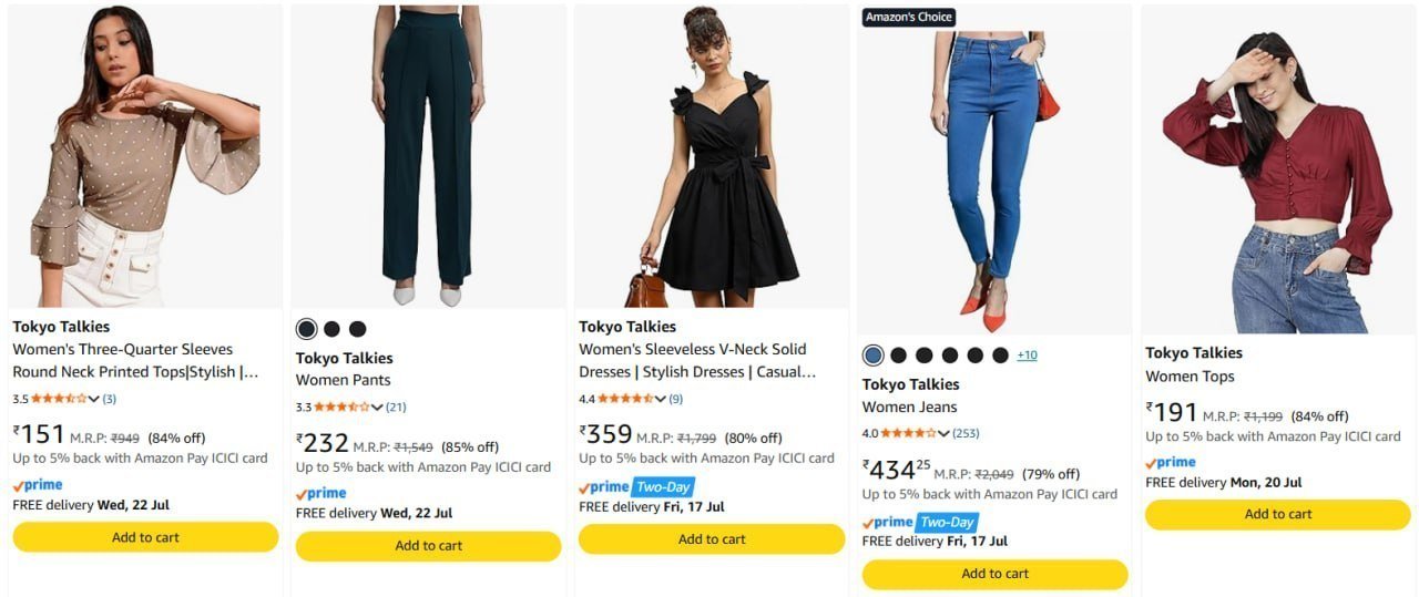 90 On Womens Clothing Vishudh Tokyo Talkies