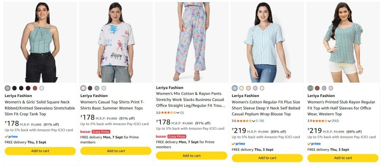 92 On Leriya Fashion Women Clothing
