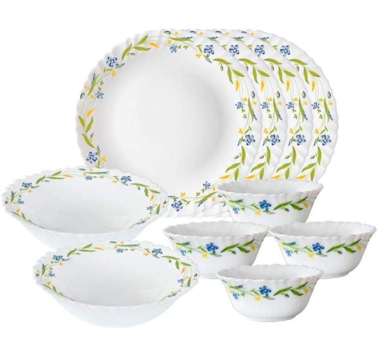 943larah By Borosil Cripper Opalware Dinner F