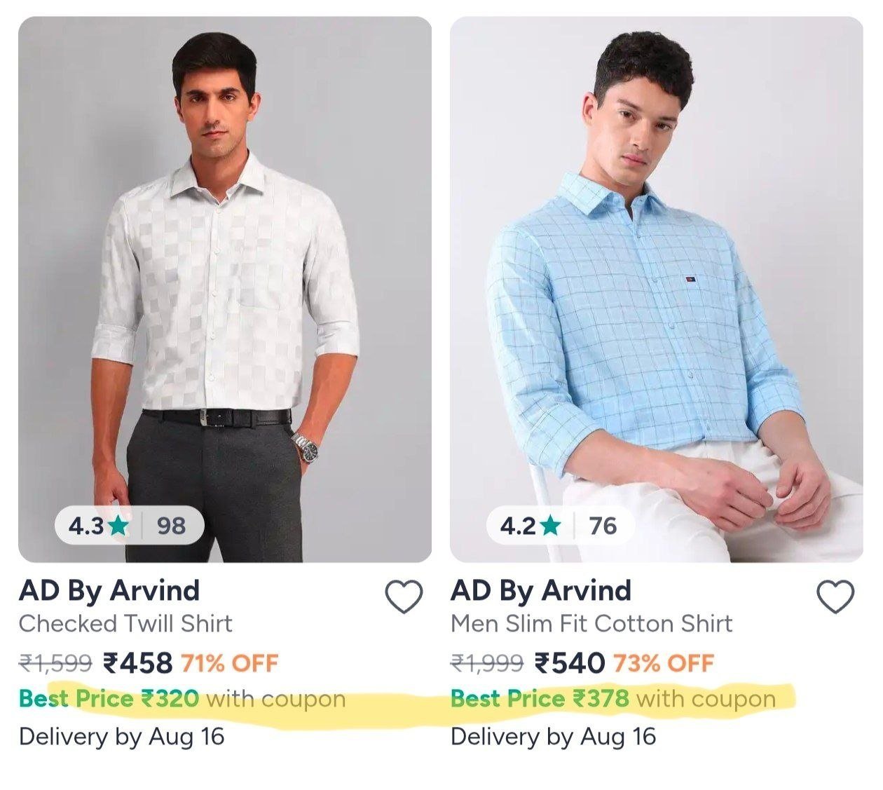 Ad By Arvind Clothing Trousers