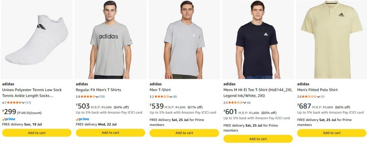 Adidas Clothing 70