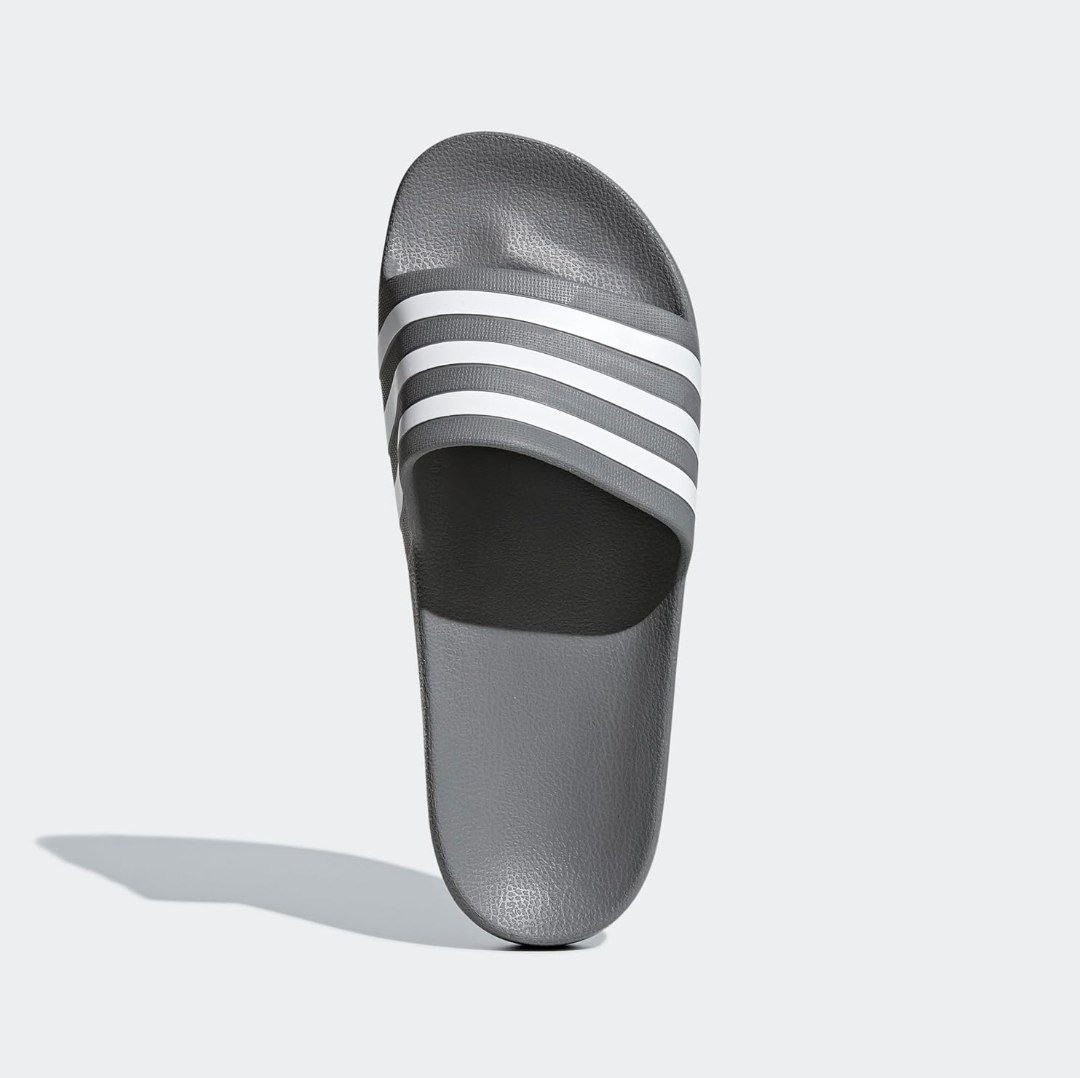 Adidas Men Grey Slides Adilette Aqua 976