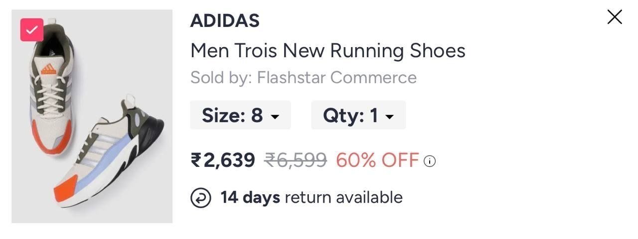 Adidas Running Shoes At 2639