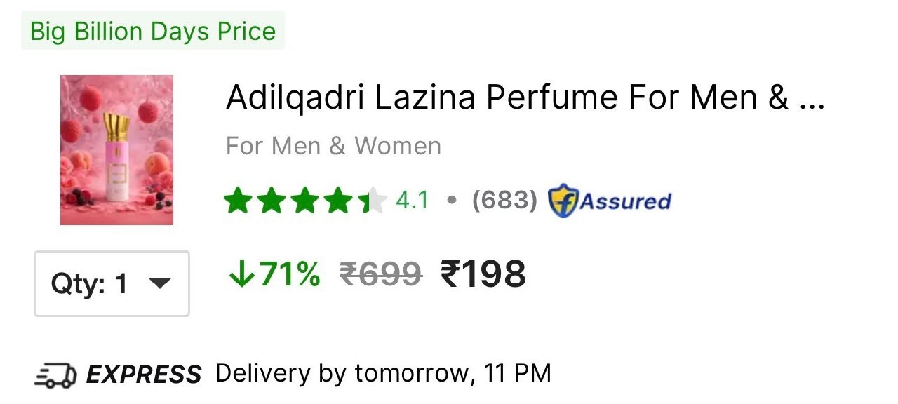 Adilqadri Lazina Perfume (eau De Parfum - 20 Ml) 1