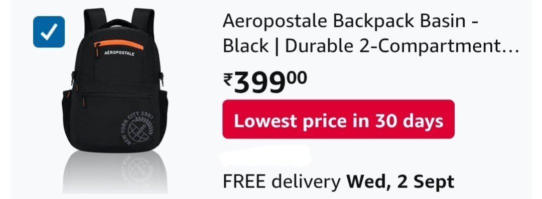 Aeropostale Laptop Backpack With Rain Cover 399