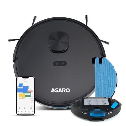 Agaro Alpha Robot Vacuum Cleaner Brush Dry Vacuum Wet Mop Automatic Cleanin