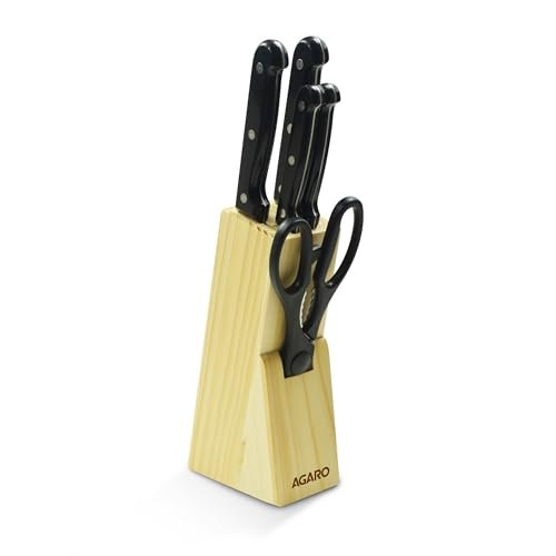 Agaro Galaxy 6 Pcs Kitchen Knife Set 4 Knives 1 Sc