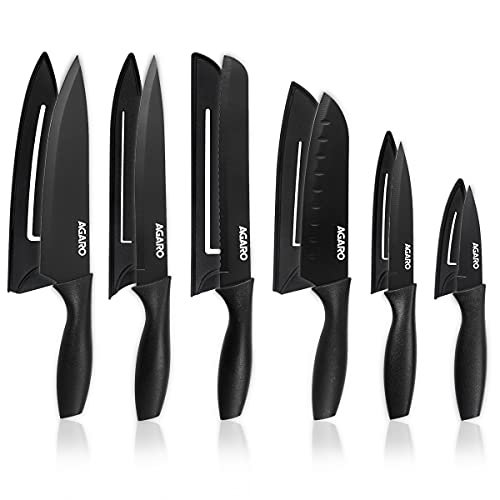 Agaro Royal 6 Pcs Kitchen Knife Set With Cove
