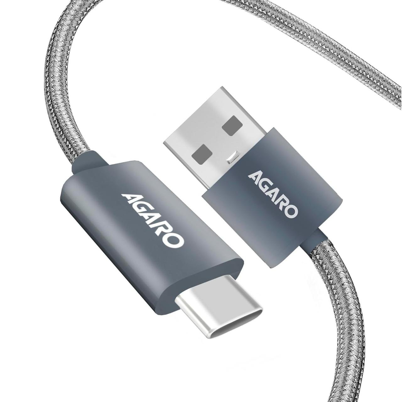Agaro Usb-a To Type C Cable Unbreakable Braid