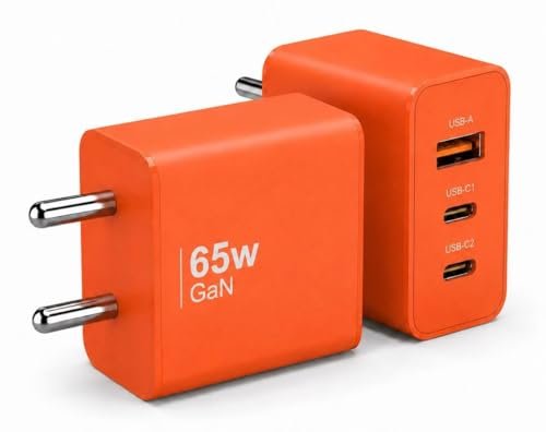 Ailkin Gan Charger 65w 3 Port Fast Charger Pd Char