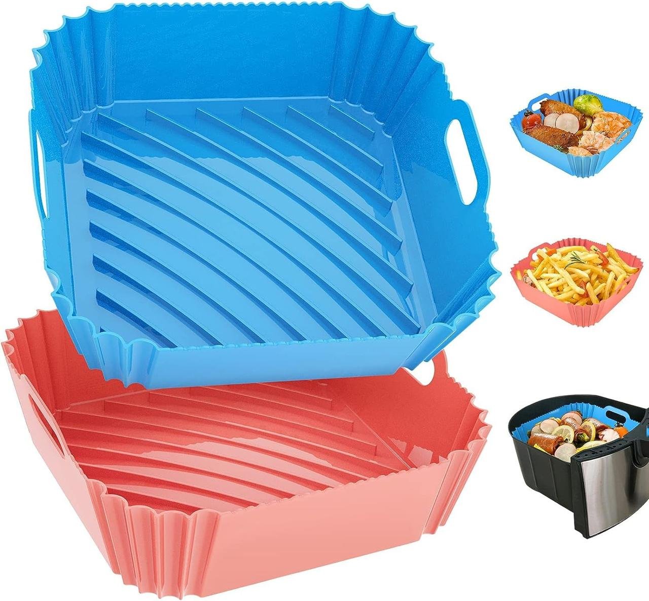 Air Fryer Silicone Liners Square 2 Pack 7 1 I
