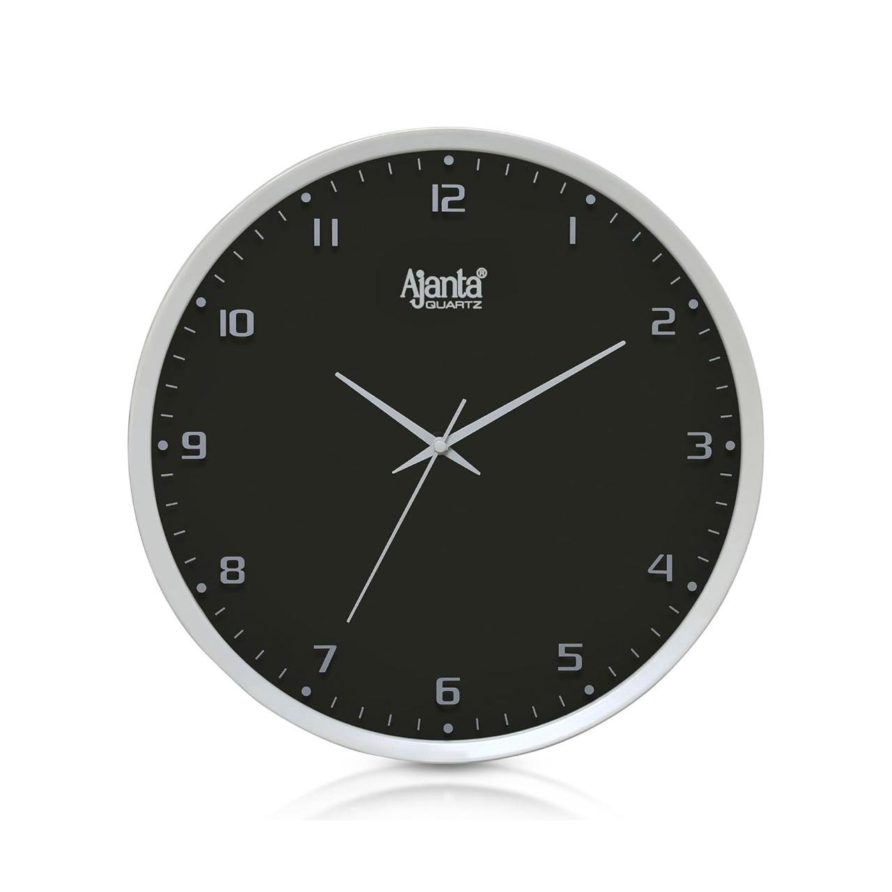 Ajanta Luxury Black Wall Clock 2277-12 8 Inch - El
