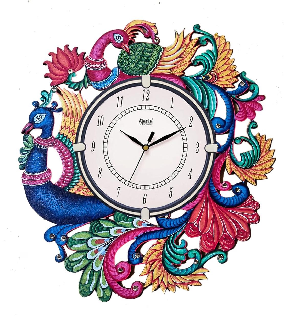Ajanta Wall Clock 35 X 32 Cm Decorative Mdf W