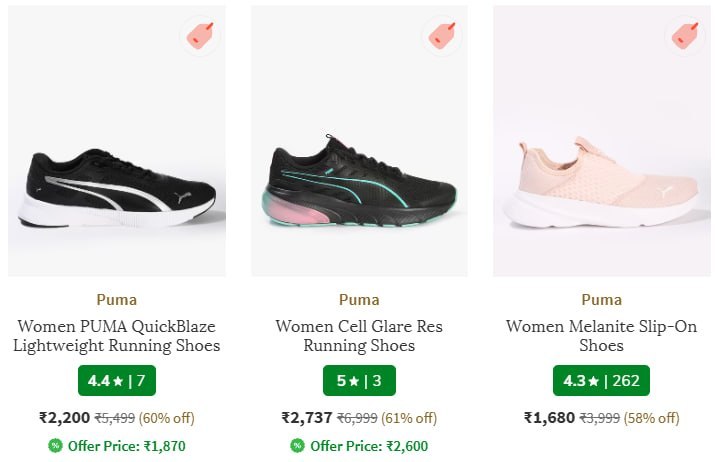 Ajio 60 On Puma Women S Sports Shoes