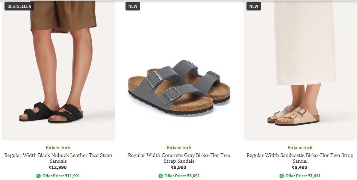 Ajio 60 On Shop Birkenstock S Latest Collecti