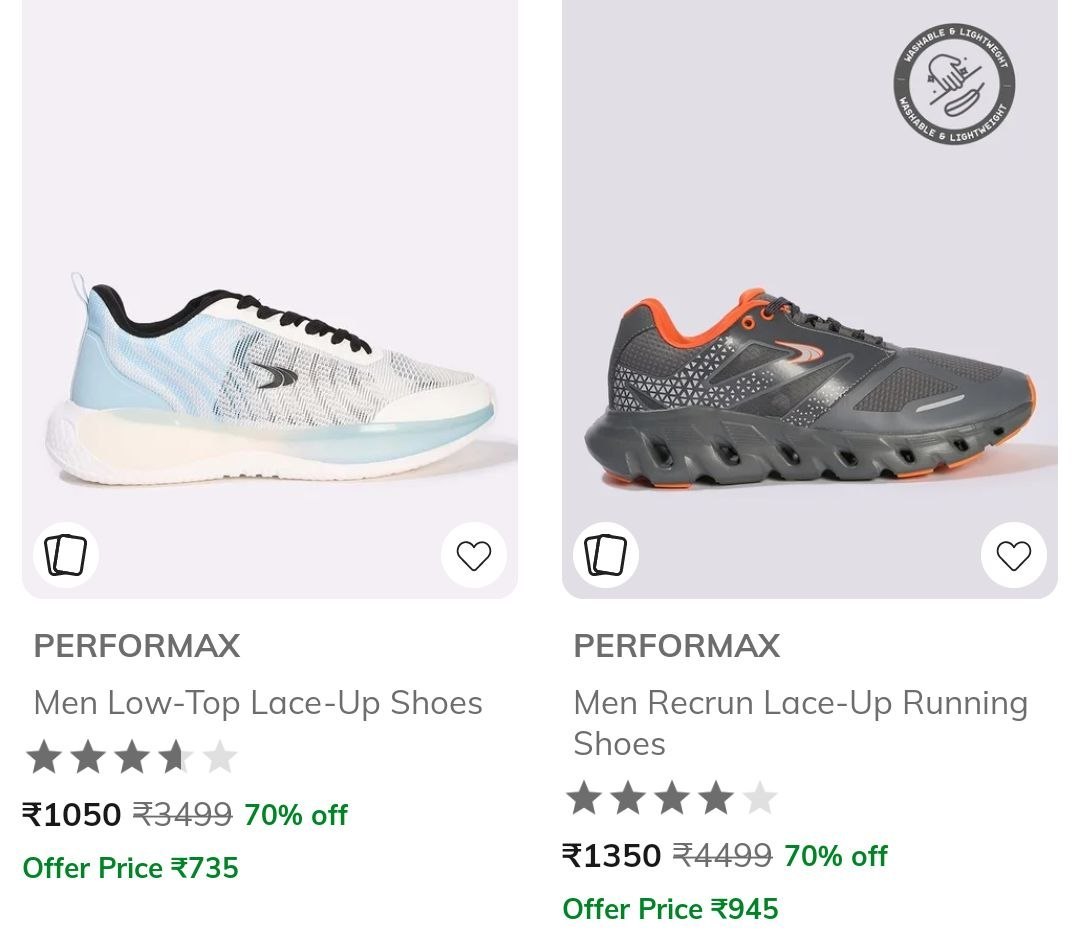 Ajio 70-75 On Performax Clothing Men Shoes Wo