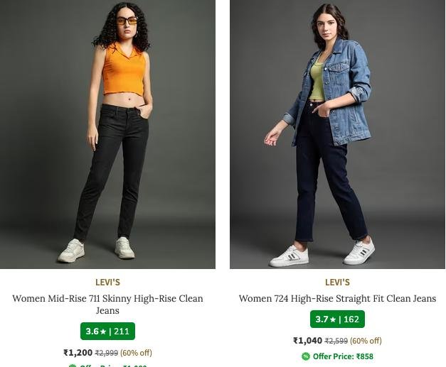 Ajio 70 On Levi Clothingwomen Jeans Men Jeans