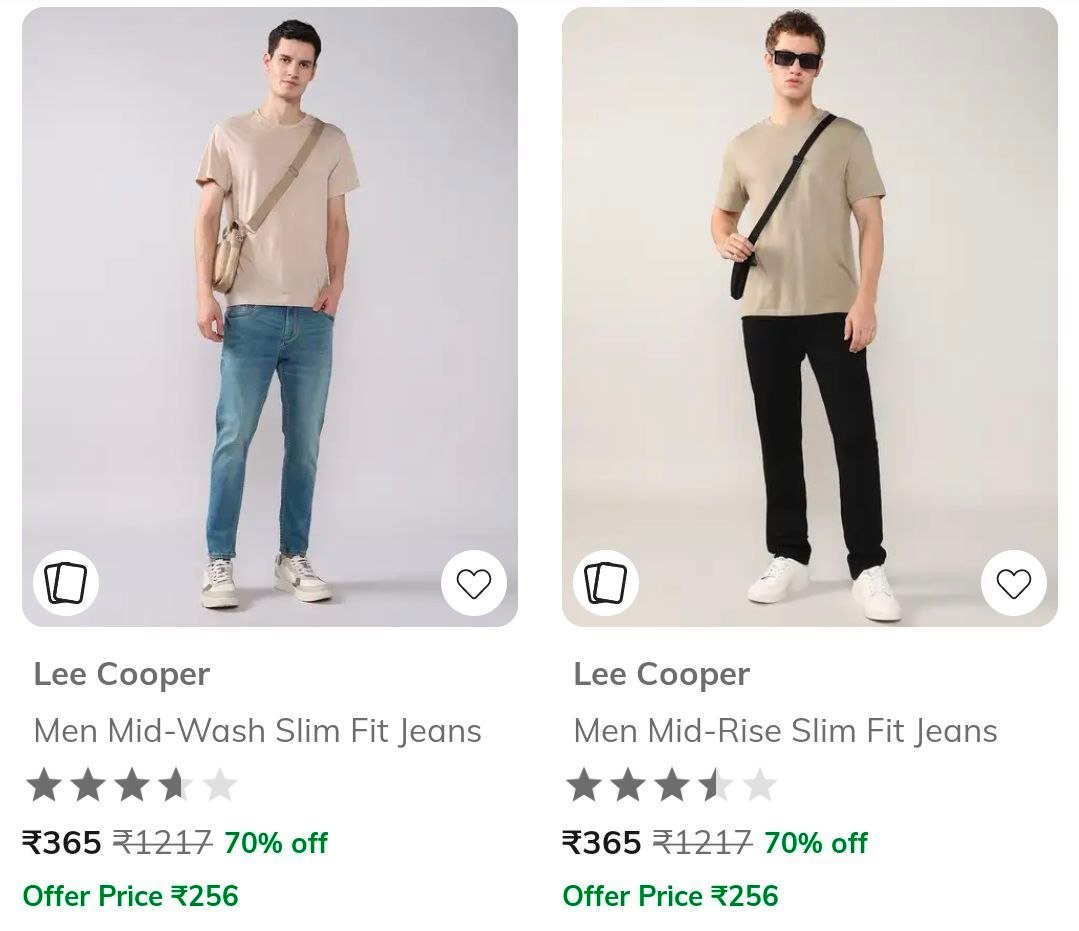 Ajio 70 On Mens Jeans Master Link Lee Cooper 