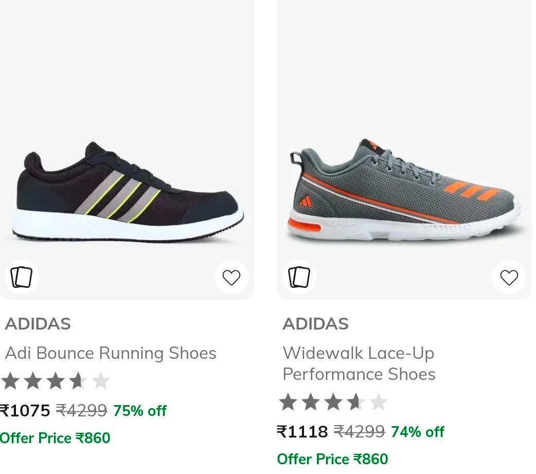 Ajio 75 On Adidas Sneakers Sports Shoes Start