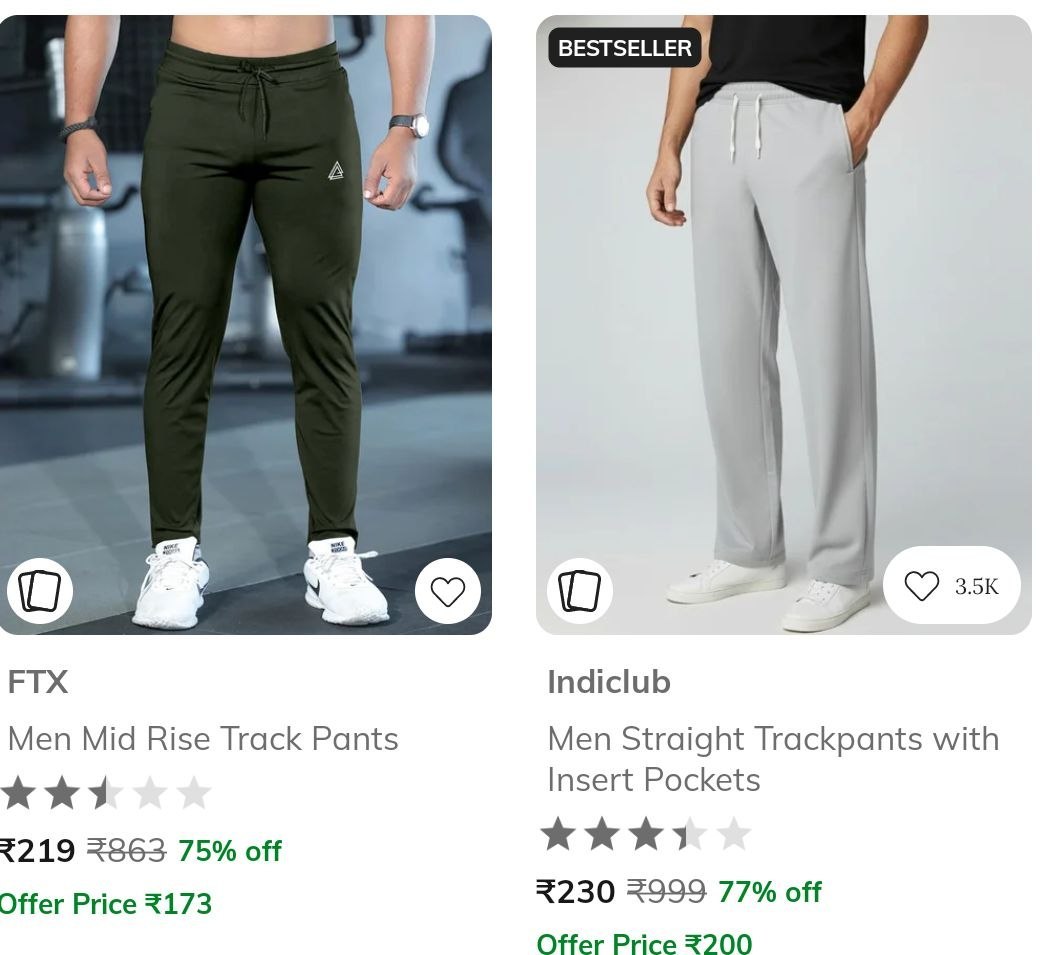 Ajio 75 On Track Pants Starts At Rs 210link