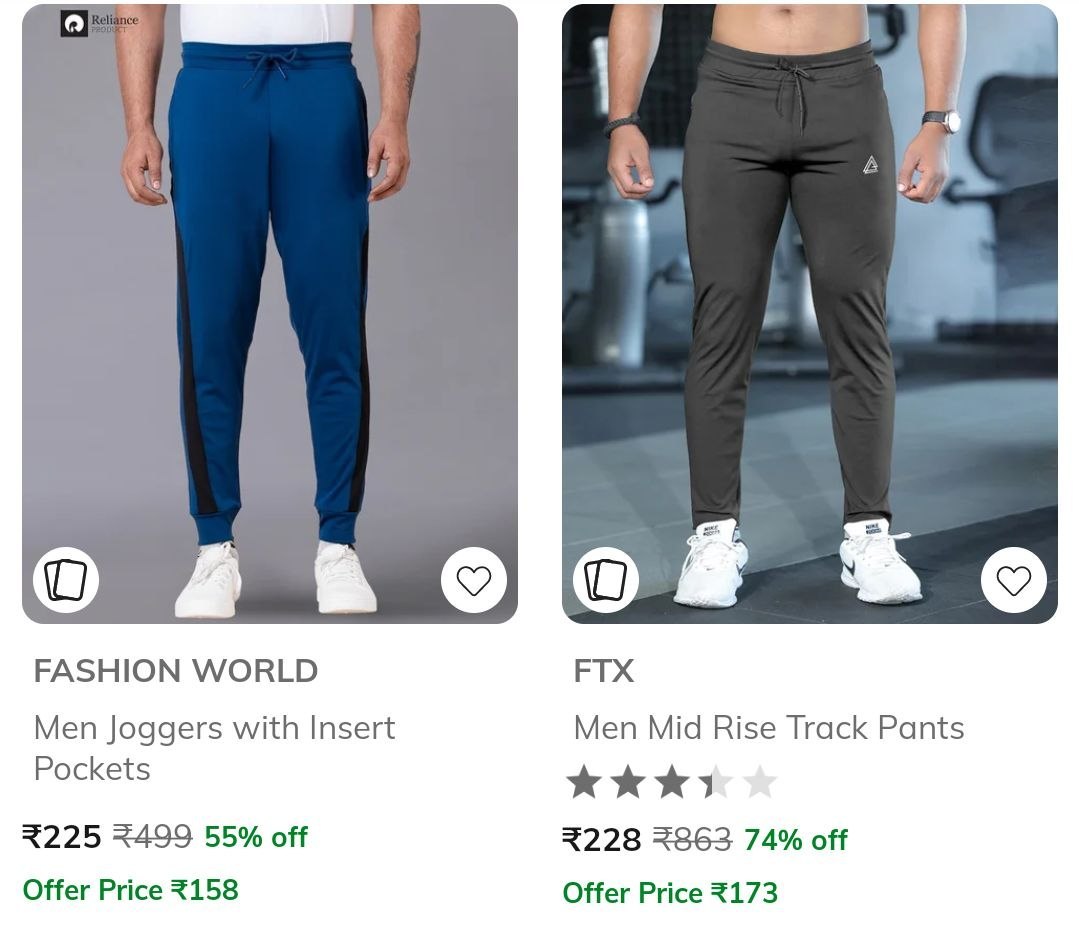 Ajio 75 On Track Pants Starts At Rs 228link - budget fashion shopping