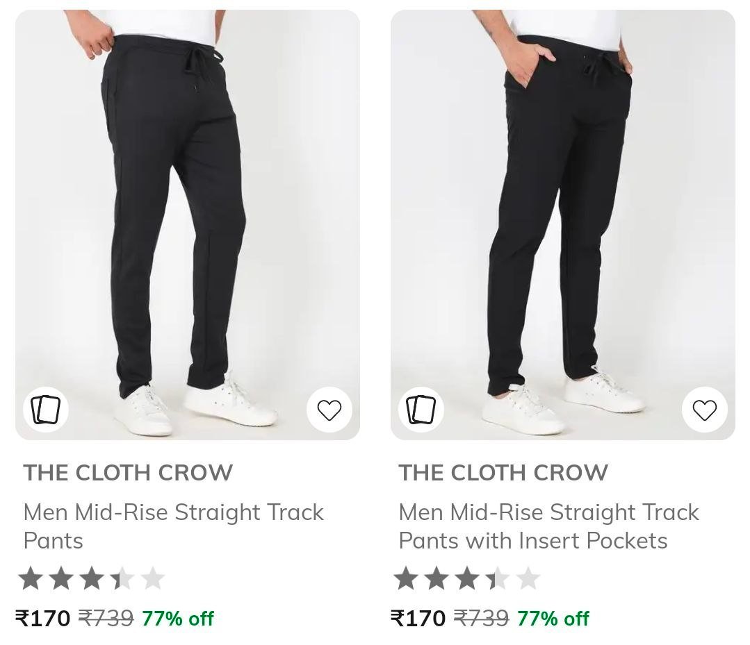 Ajio 77 On Track Pants Starts At Rs 170link