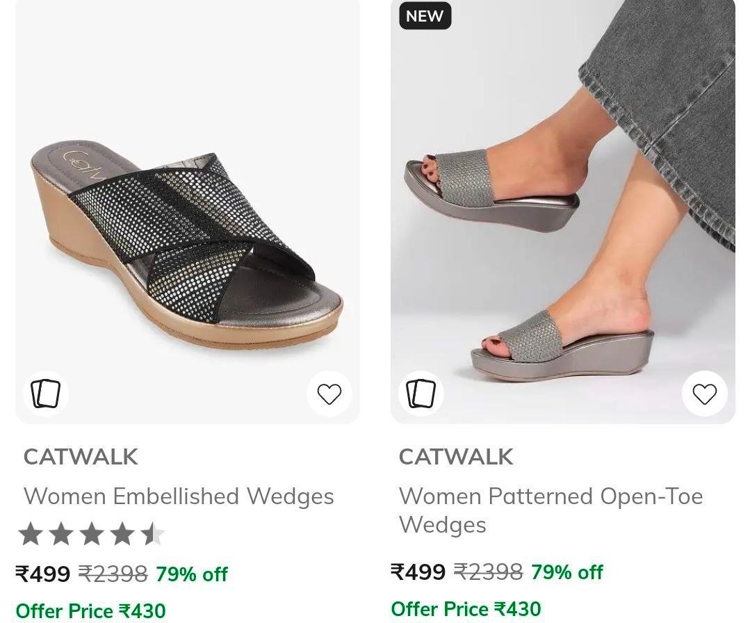 Ajio 79 On Catwalk Women Footwears