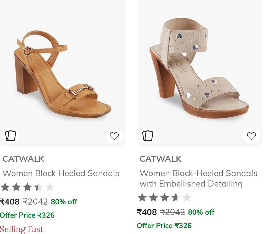 Ajio 80 On Catwalk Women Footwears - branded shoes offers