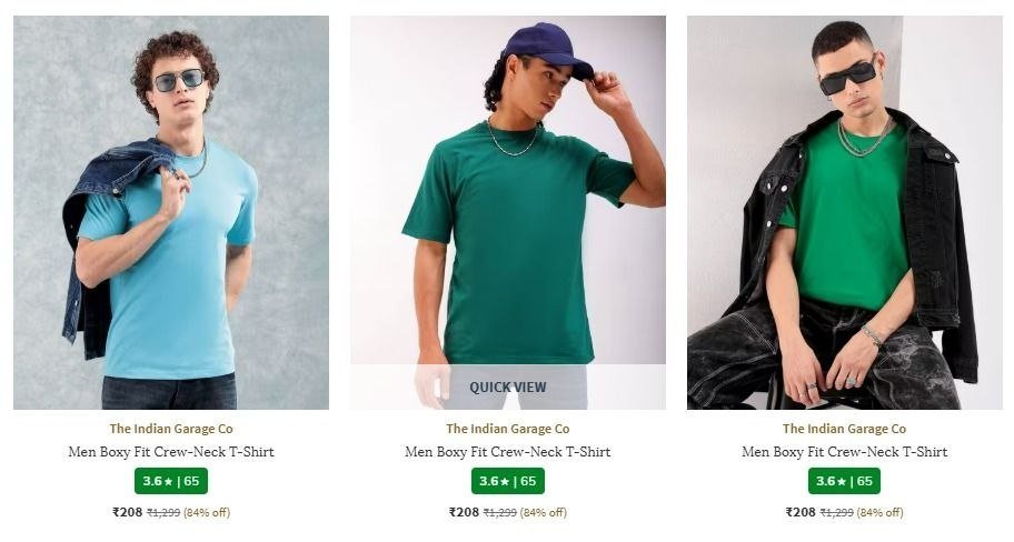 Ajio 80 On The Indian Garage Clothingt-shirts Shir