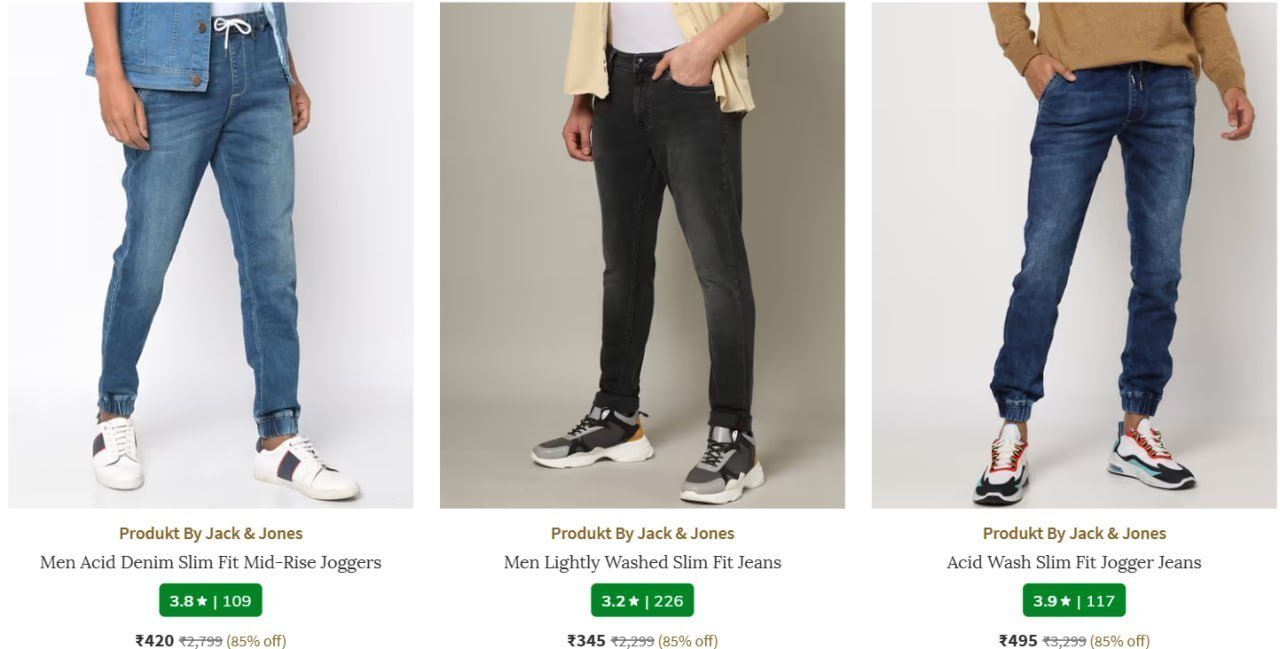 Ajio 85 On Jack Jones Clothing T-shirt Shirt 