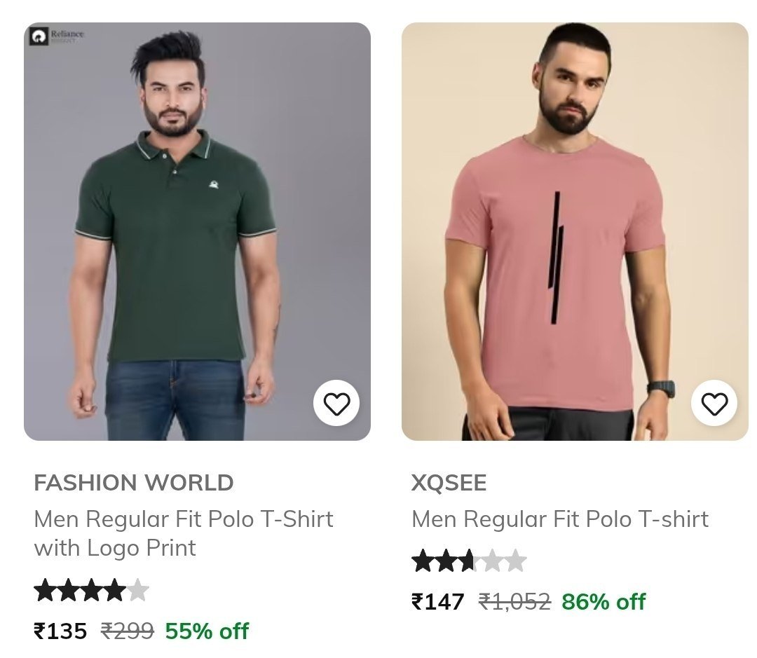 Ajio 86 Men Polo T-shirts Oversizedwomen S Me
