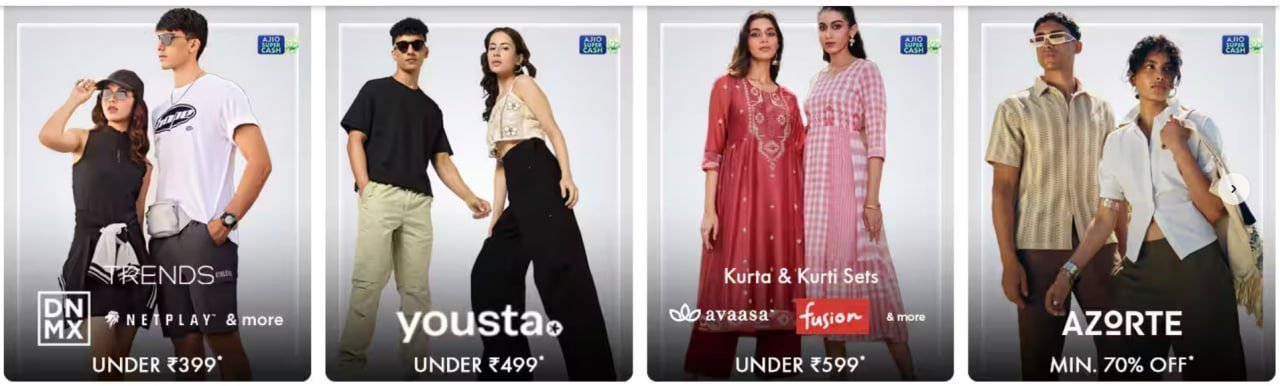 Ajio Fashion Loot Massive Discounts Live Up To 80 