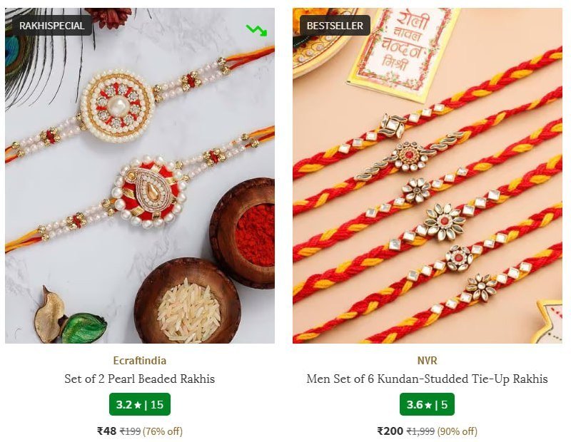 Ajio Get Rakhi Delivered At Your Doorstep Del