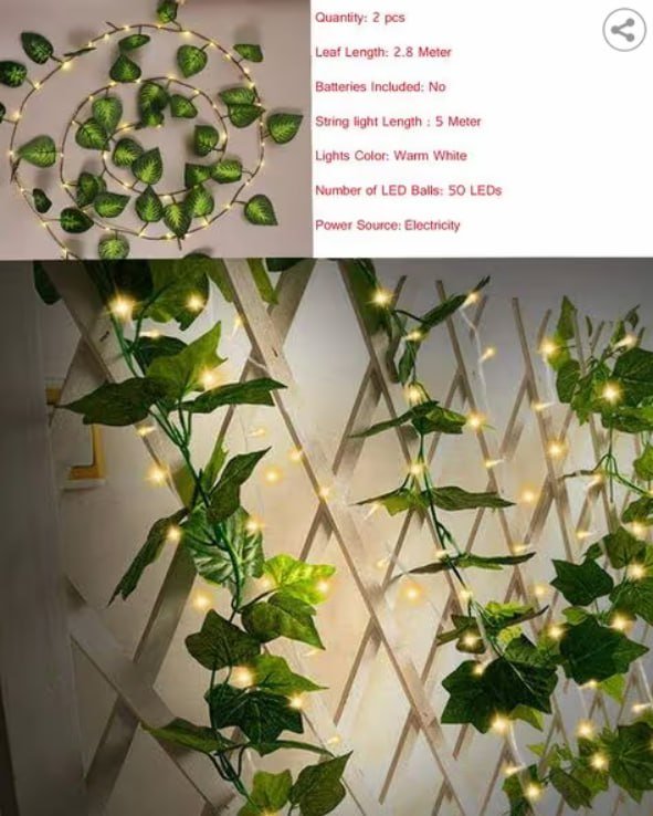 Ajio Home Dcor Homesake Moneyplant Leaf Garla