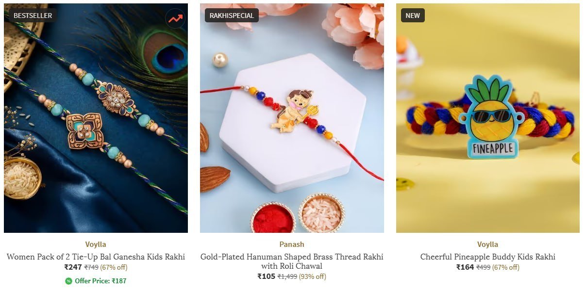Ajio Kids Rakhi Starting 109 - Link