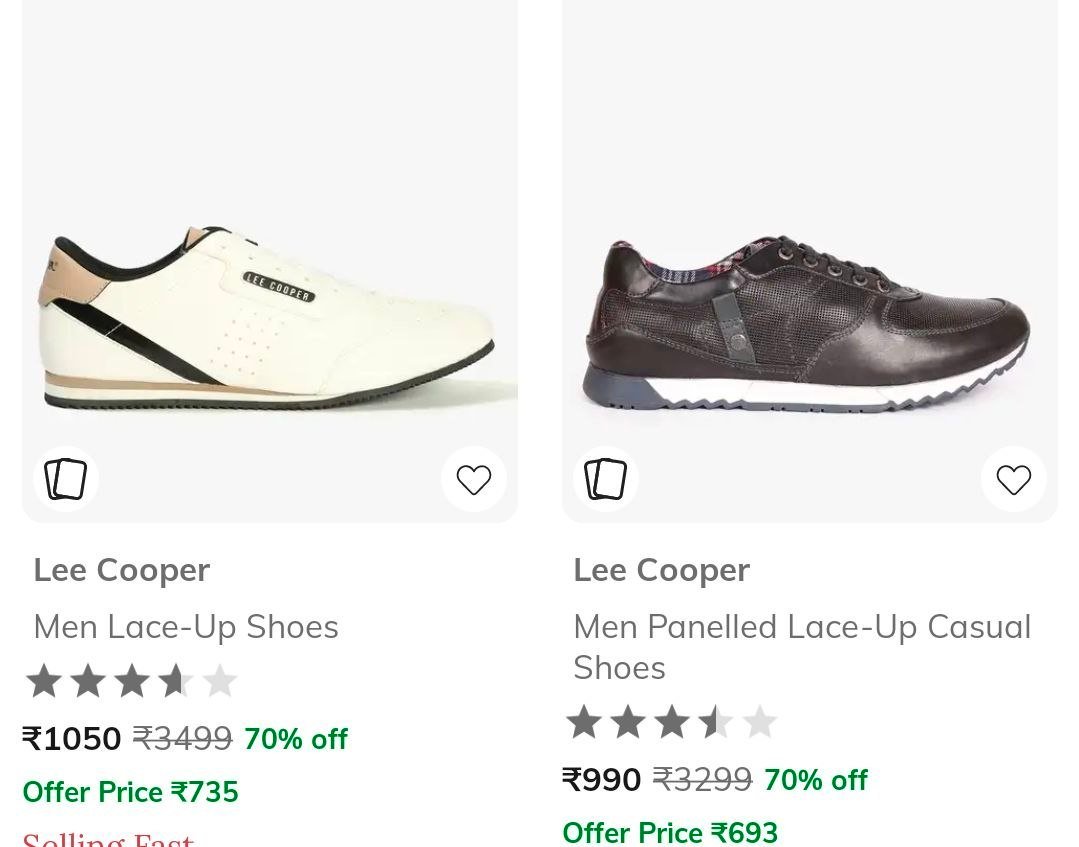 Ajio Loot 70 On Lee Cooper Mens Clothing Master Li