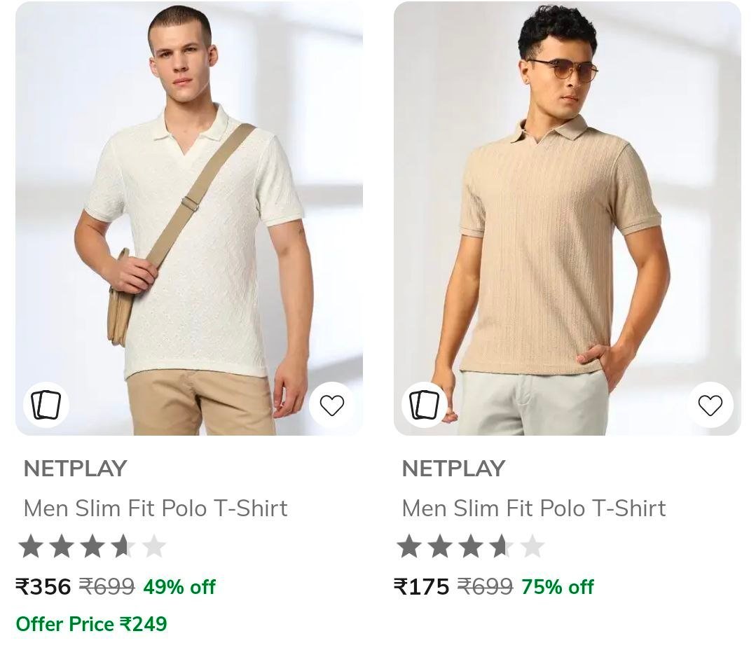 Ajio Loot 80 On Netplay Clothing Polo T-shirt