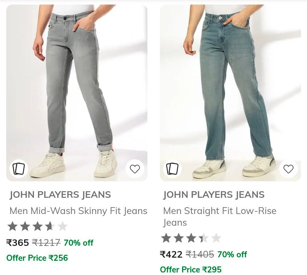 Ajio Loot 85 On Mens Jeans Jack Jones John Pl