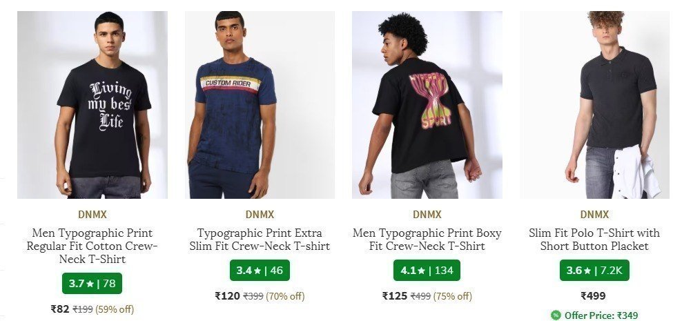 Ajio Loot Dnmx Clothing Starts At 82 Men Jean