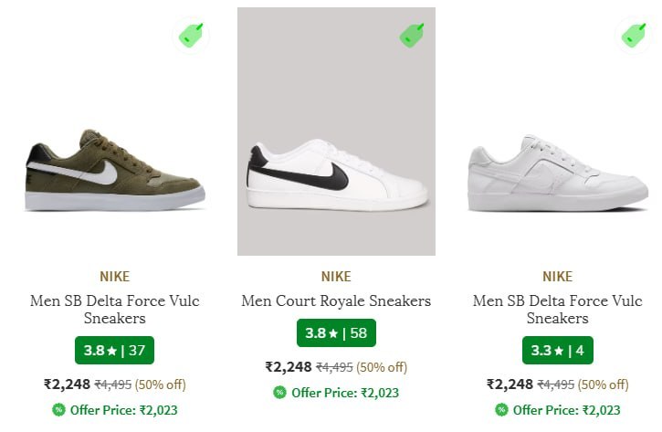 Ajio Loot Flat 50 On Nike Sneakers Sports Sho
